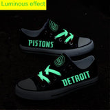 Low Price Novelty Design NBA Shoes Custom Detroit Pistons Shoes For Fans