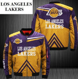 Men NBA Jacket 3D Jacket Los Angeles Lakers Bomber Jacket For Sale
