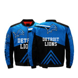 Men NFL Jacket 3D Fullprint Detroit Lions Bomber Jacket For Sale