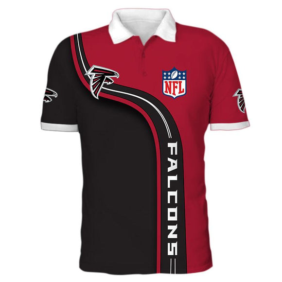Men's Atlanta Falcons Polo Shirt 3D