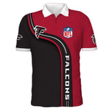Men's Atlanta Falcons Polo Shirt 3D