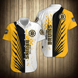 Men's Boston Bruins Shirts Button Up Short Sleeve