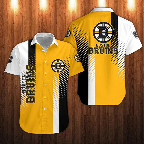 Men's Boston Bruins Shirts striped Short Sleeve