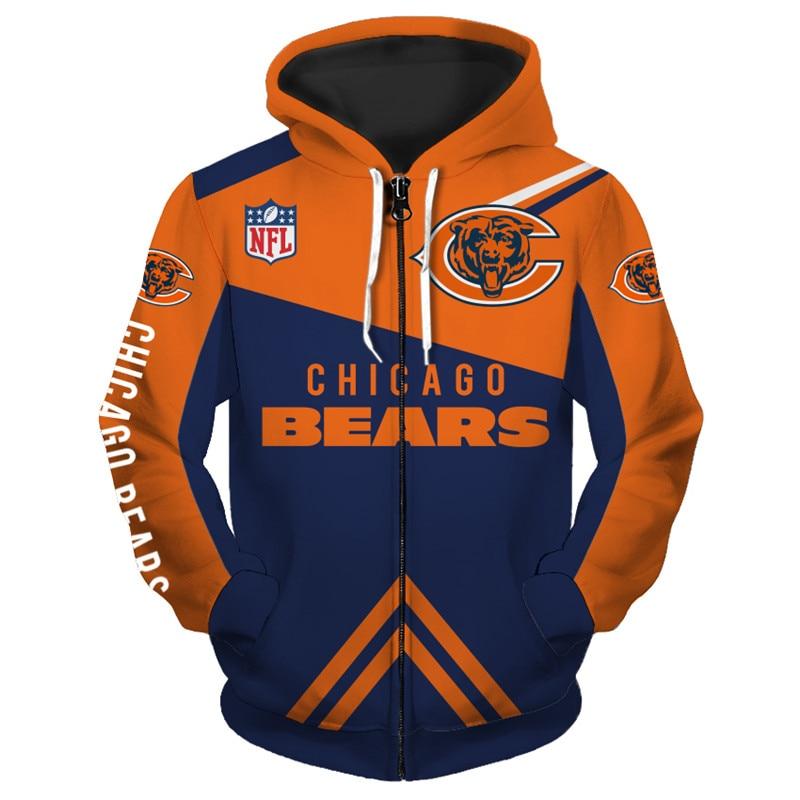 18% OFF Men's Chicago Bears Hoodies Cheap 3D Sweatshirt Pullover – 4 ...