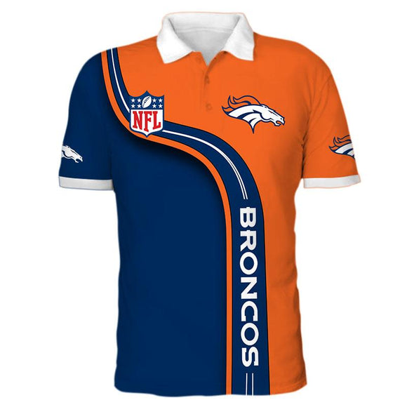 25% SALE OFF Men's Denver Broncos Polo Shirt 3D