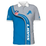Men's Detroit Lions Polo Shirt 3D