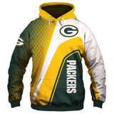 Men's Green Bay Packers Hoodies Cheap 3D Sweatshirt Pullover