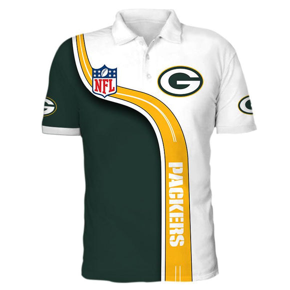 Men's Green Bay Packers Polo Shirt 3D