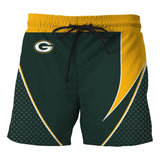 Men's Green Bay Packers Shorts For Gym Fitness Running
