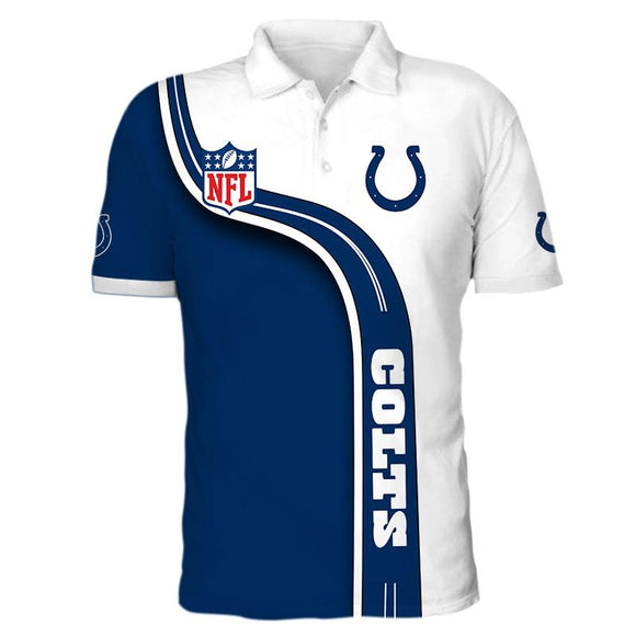 Men's Indianapolis Colts Polo Shirt 3D