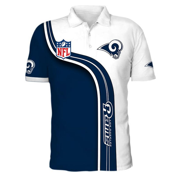 Men's Los Angeles Rams Polo Shirt 3D