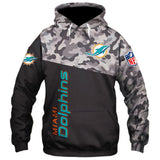 Men's Miami Dolphins Military Hoodies 3D Sweatshirt