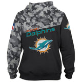 Men's Miami Dolphins Military Hoodies 3D Sweatshirt