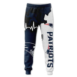 Men's New England Patriots Sweatpants Printed 3D
