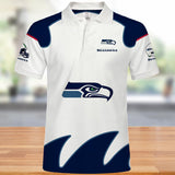 Men's Seattle Seahawks Polo Shirt White