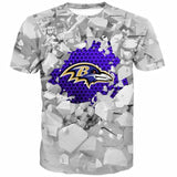 Men's T-shirt 3D Printed Logo NFL Football Team - Pick Your Team