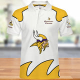 Minnesota Vikings Polo Shirts White