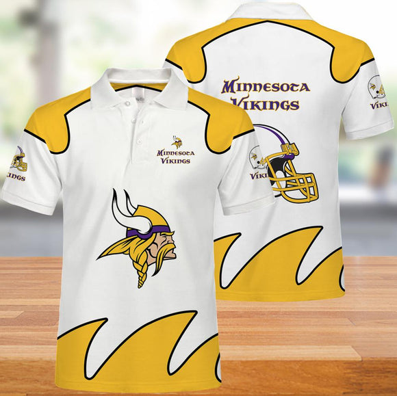 Minnesota Vikings Polo Shirts White