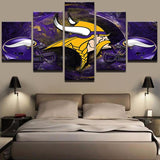 Minnesota Vikings Wall Art Cheap For Living Room Wall Decor Football Helmets