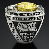NBA 2017 Golden State Warriors Championship Ring Color Silver