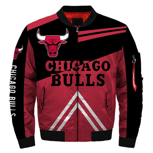 NBA Bomber Jacket Men Chicago Bulls Jackets For Sale