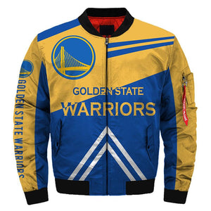 NBA Bomber Jacket Men Golden State Warriors Jacket For Sale