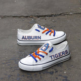 Novelty Design Auburn Tigers Shoes Low Top Canvas Shoes