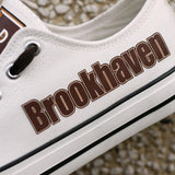 Novelty Design Brookhaven Broncos Shoes Low Top Canvas Shoes