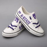 Novelty Design Kansas State Shoes Low Top Canvas Shoes