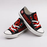 Novelty Design Oklahoma Sooners Shoes Low Top Canvas Shoes