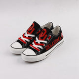 Novelty Design Oklahoma Sooners Shoes Low Top Canvas Shoes