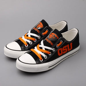 Novelty Design Oregon State Beavers Shoes Low Top Canvas Shoes