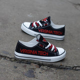 Novelty Design Virginia Tech Shoes Low Top Canvas Shoes