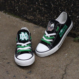 Novelty Design North Dakota Fighting Sioux Shoes Low Top Canvas Shoes