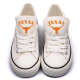 Novelty Design Texas Longhorns Shoes Low Top Canvas Shoes