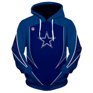 New Design NFL Football Dallas Cowboys 3D Hoodie Sweatshirt Custom Jacket Pullover