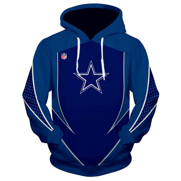 New Design NFL Football Dallas Cowboys 3D Hoodie Sweatshirt Custom Jacket Pullover