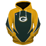 New Design Green Bay Packers Hoodies 3D Sweatshirt Pullover
