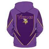 New Design NFL Football Minnesota Vikings 3D Hoodie Sweatshirt Custom Jacket Pullover