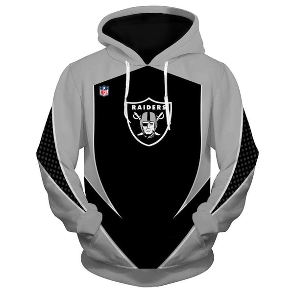 15% OFF NFL Hoodies 3D Skull Oakland Raiders Hoodie Sweatshirt Pullover – 4  Fan Shop