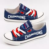 New England Patriots Canvas Shoes Sneaker Custom Printed Super Bowl LIII Champions