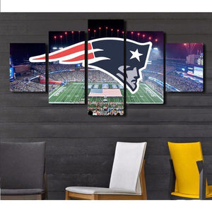 New England Patriots Canvas Wall Art For Living Room Bedroom Wall Decor