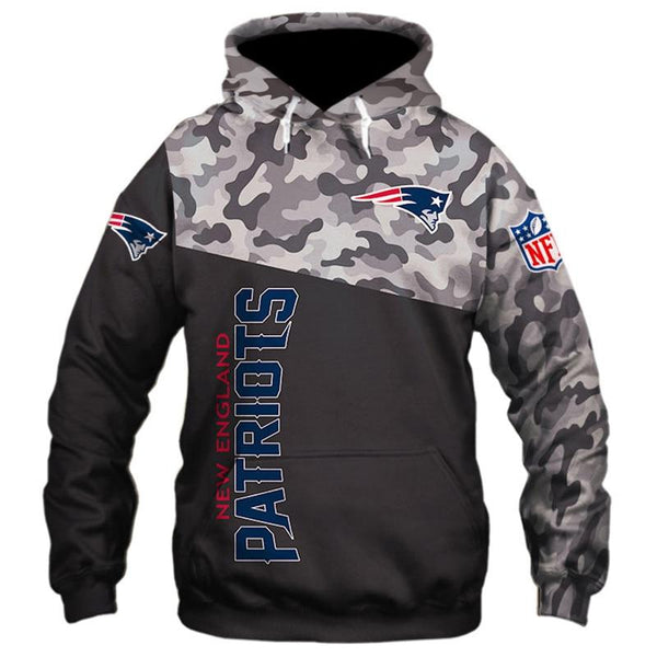 16% OFF New England Patriots Hoodies Mens Sweathsirt 3D Skull Pullover – 4  Fan Shop