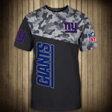 New York Giants Military T Shirt 3D Short Sleeve
