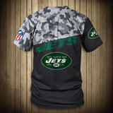 New York Jets Military T Shirt 3D Short Sleeve