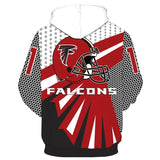 NFL Football Atlanta Falcons 3D Hoodie Sweatshirt Jacket Pullover
