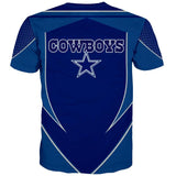 NFL Football Dallas Cowboys Men's T-shirt 3D Short Sleeve O Neck