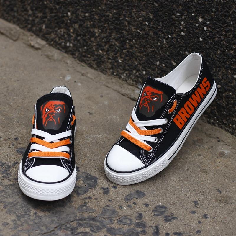 Cleveland Browns NFL Team Premium Sneakers Custom Name Air Cushion Shoes  For Fans - Banantees