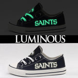 NFL Football Novelty Design Canvas Shoes Printed Custom Logo New Orleans Staints