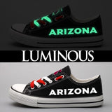 Arizona Cardinals Shoes Canvas Shoes Custom Letter Luminous NFL Shoes For Fans